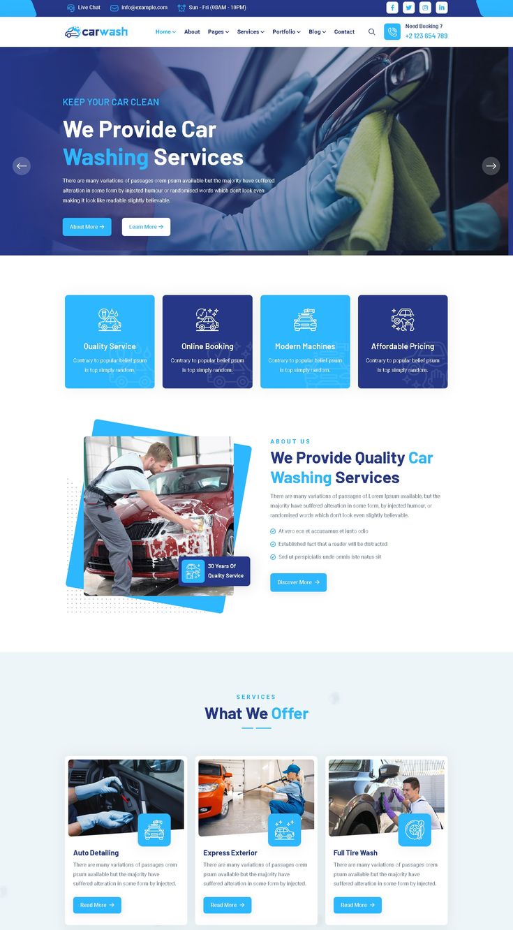 Blue Website Design _ The Color of Trust and…
